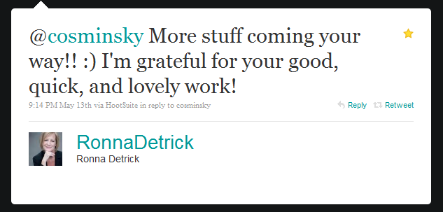 Ronna_Detrick_testimonial Ronna Detrick Testimonial for the Small Business Transcriptionist